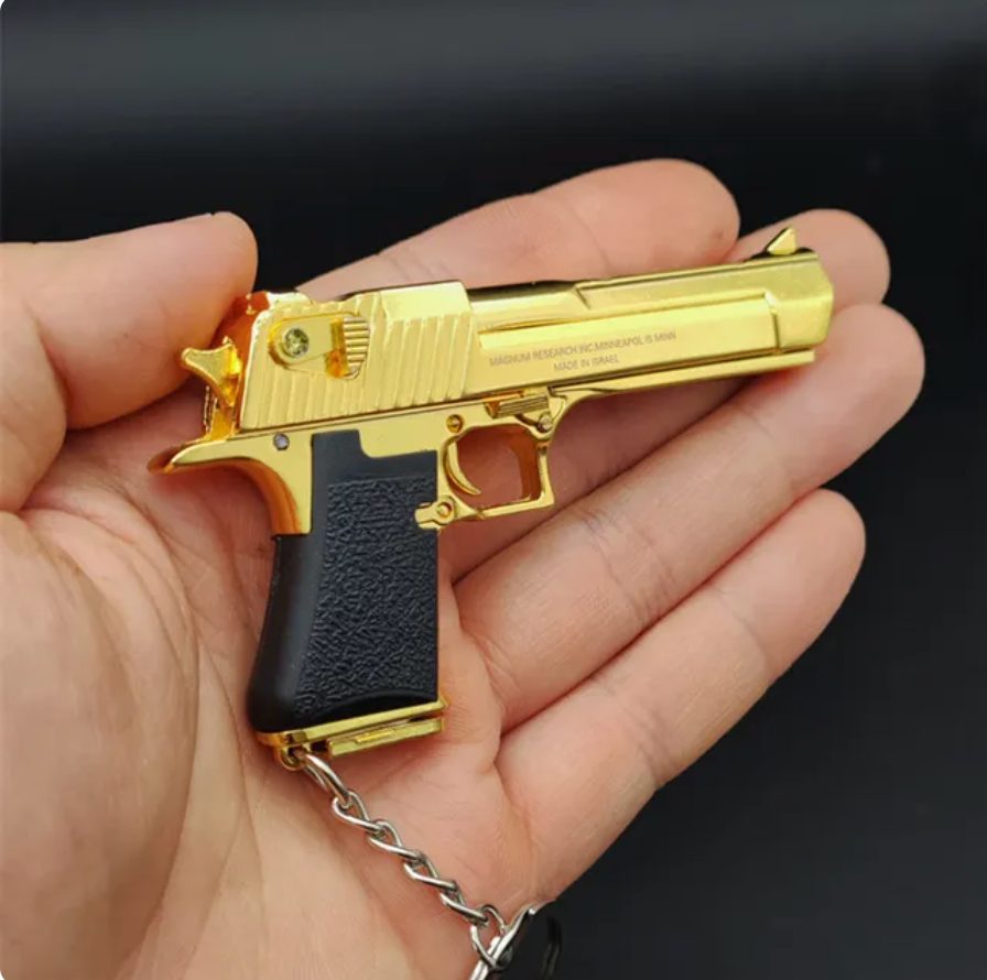 Limited Edition Gold Deagle Keychain Model